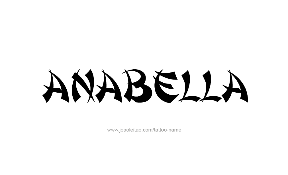 Tattoo Design  Name Anabella