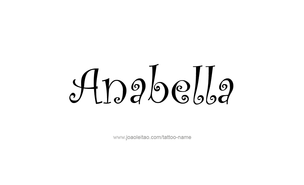 Tattoo Design  Name Anabella   