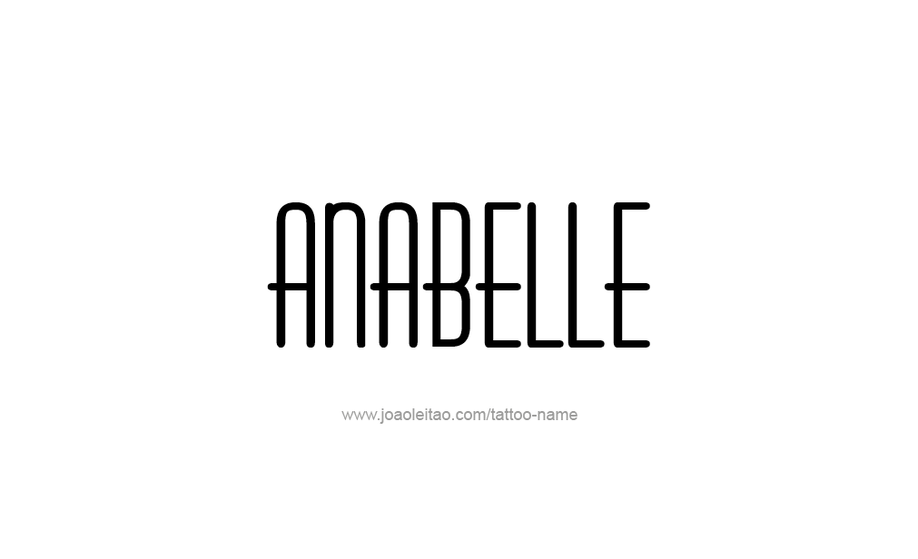 Tattoo Design  Name Anabelle   