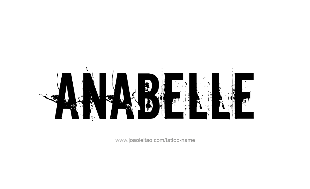 Tattoo Design  Name Anabelle   