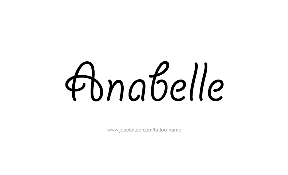 Tattoo Design  Name Anabelle   