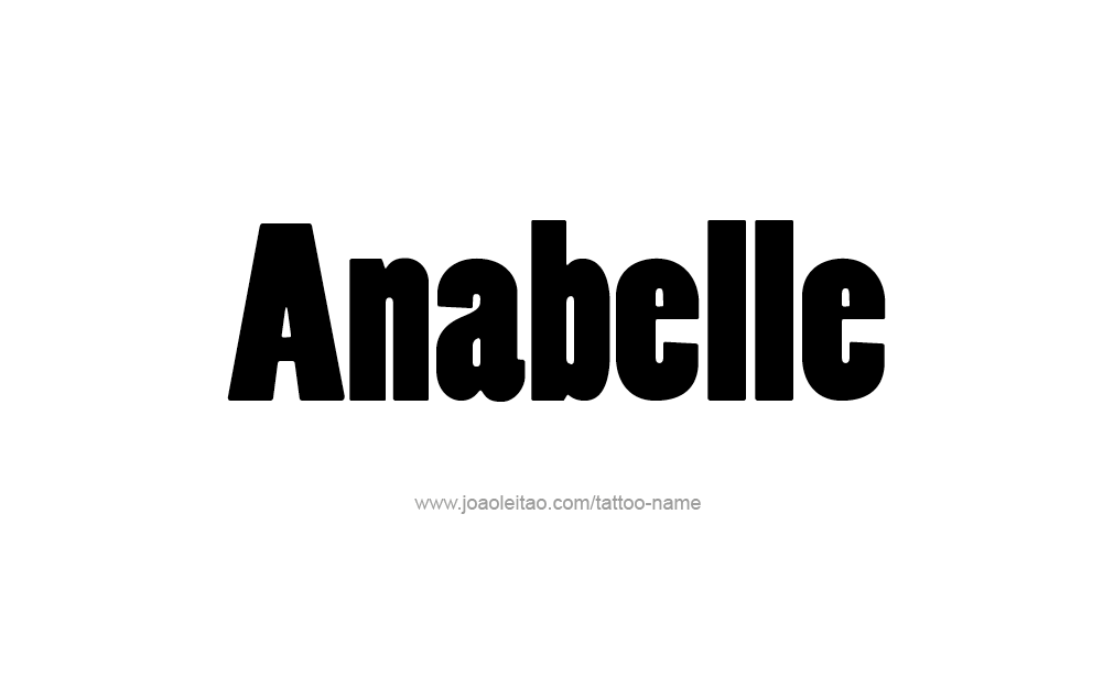 Tattoo Design  Name Anabelle   