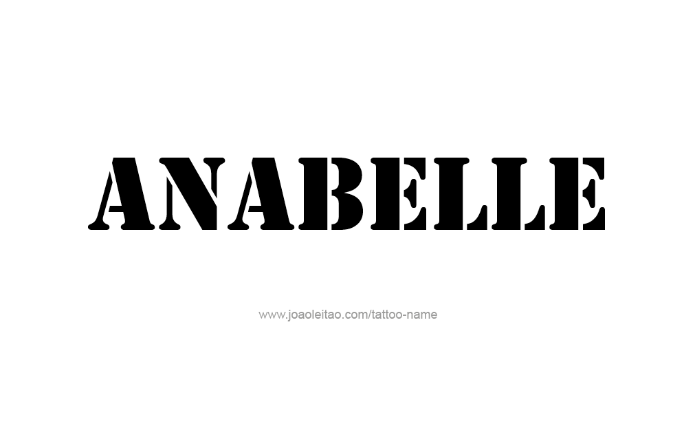 Tattoo Design  Name Anabelle   