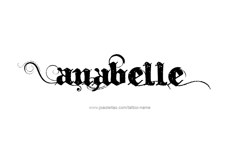 Tattoo Design  Name Anabelle   