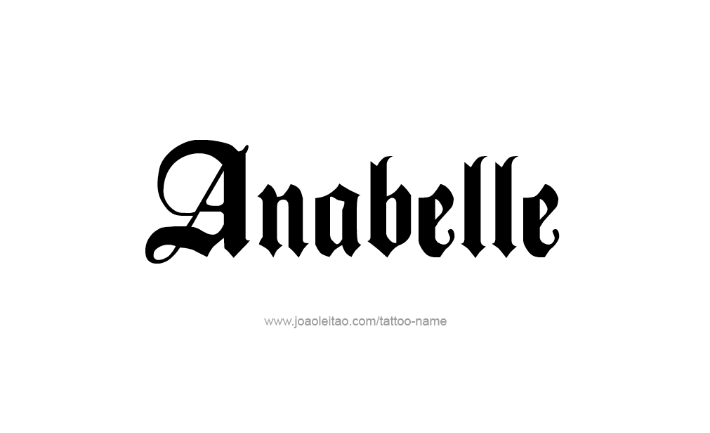 Tattoo Design  Name Anabelle   