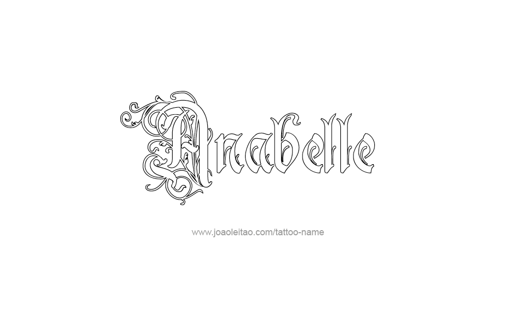 Tattoo Design  Name Anabelle   