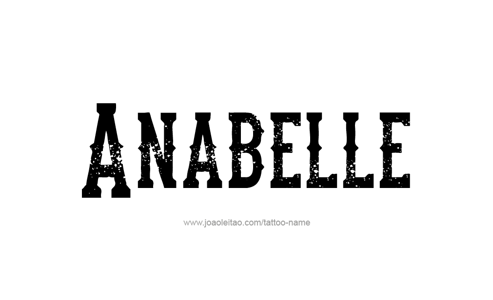 Tattoo Design  Name Anabelle   