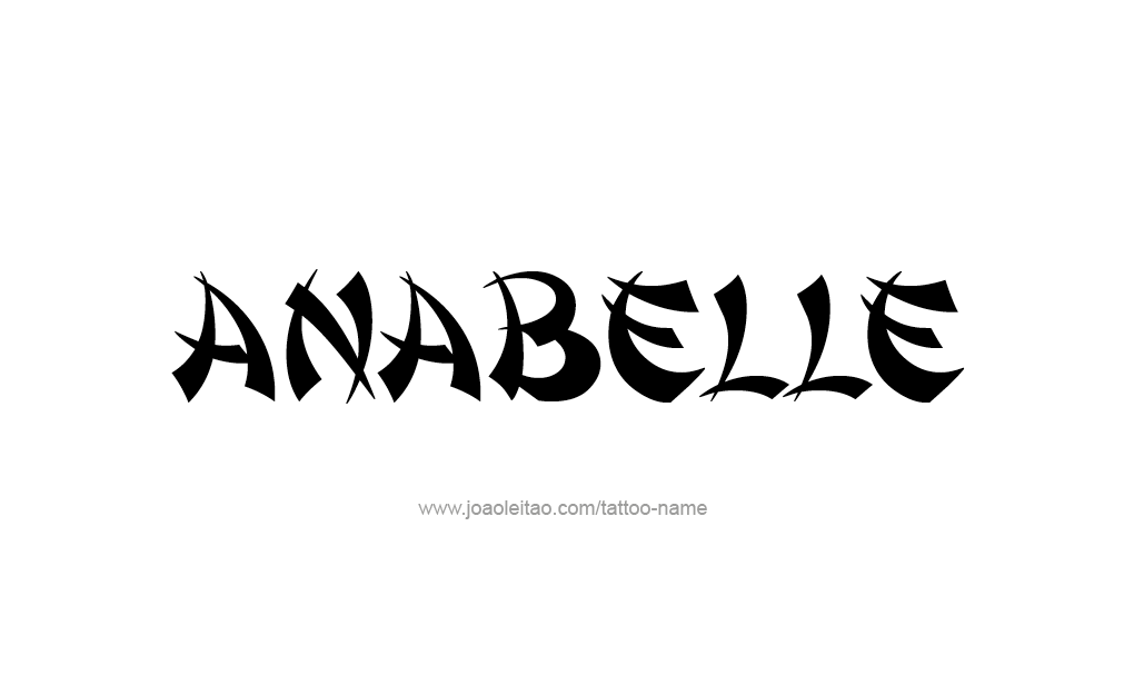 Tattoo Design  Name Anabelle
