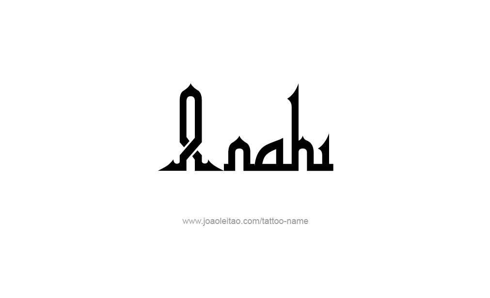 Tattoo Design  Name Anahi   