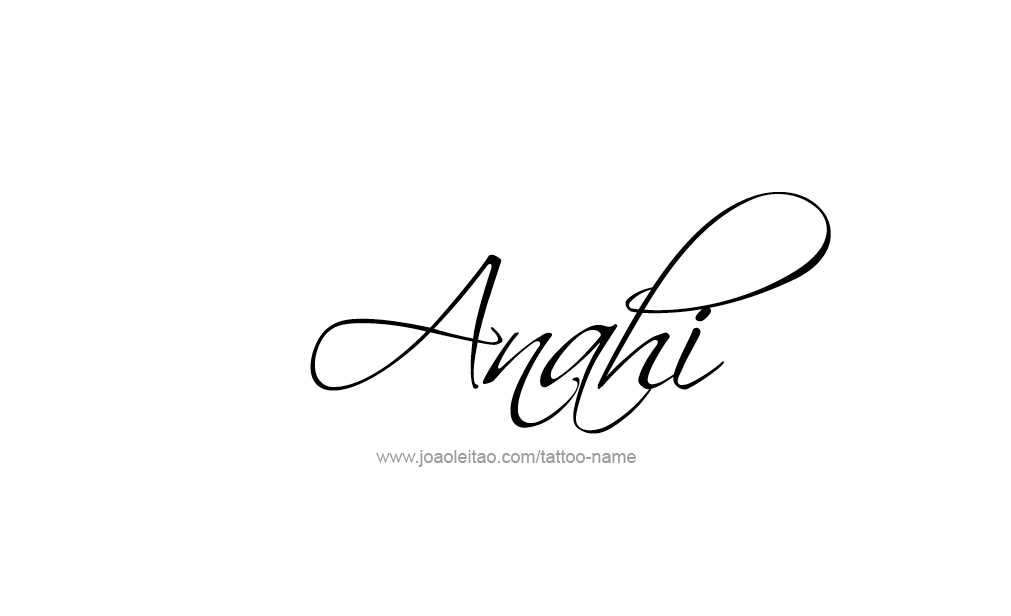 Tattoo Design  Name Anahi   