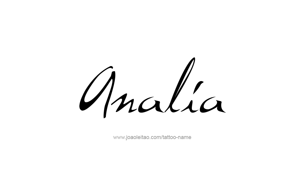 Tattoo Design  Name Analia   