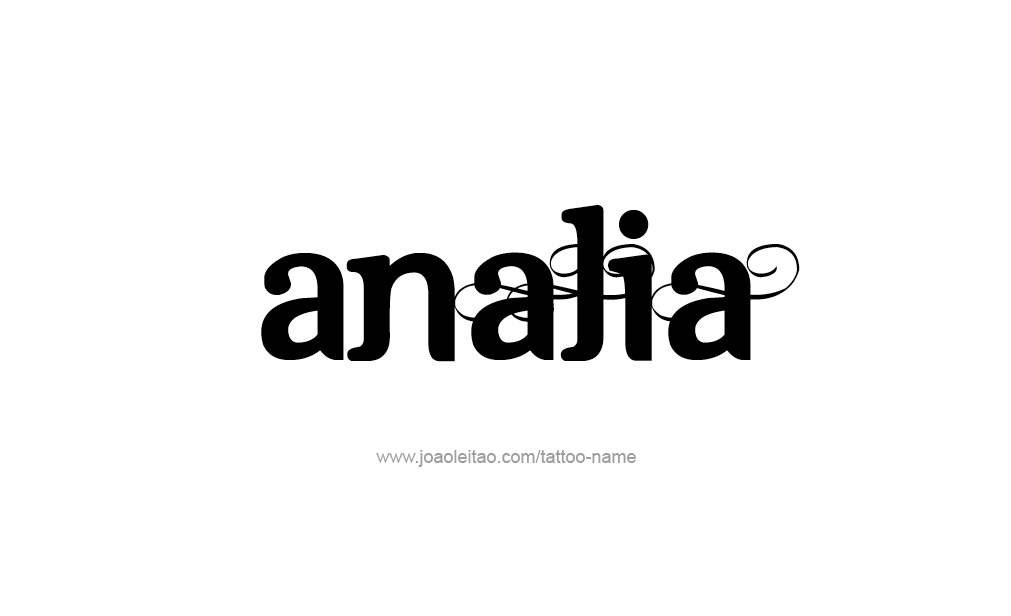 Tattoo Design  Name Analia   