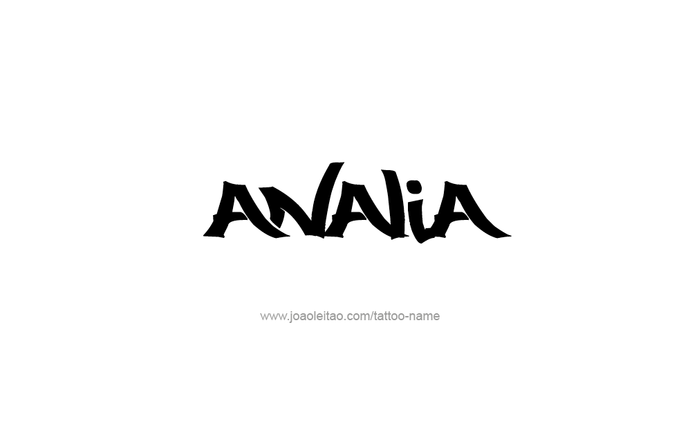 Tattoo Design  Name Analia   