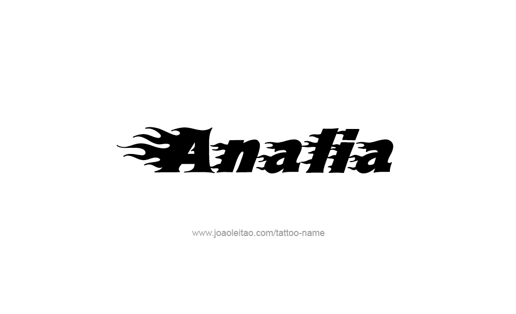 Tattoo Design  Name Analia   