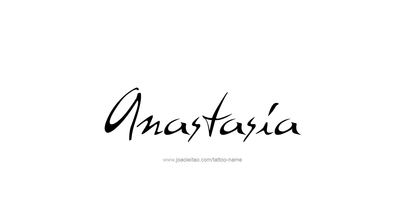 Tattoo Design  Name Anastasia   