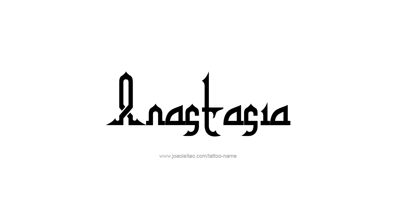 Tattoo Design  Name Anastasia   