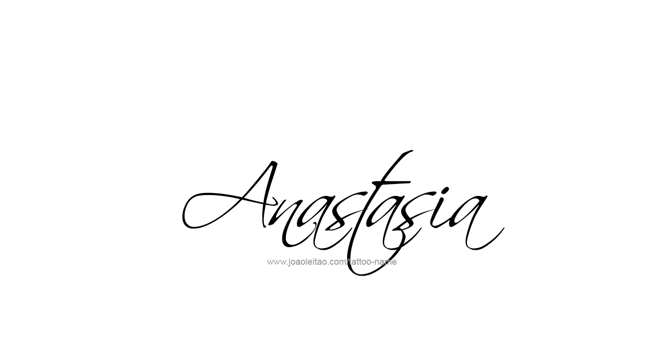 Tattoo Design  Name Anastasia   