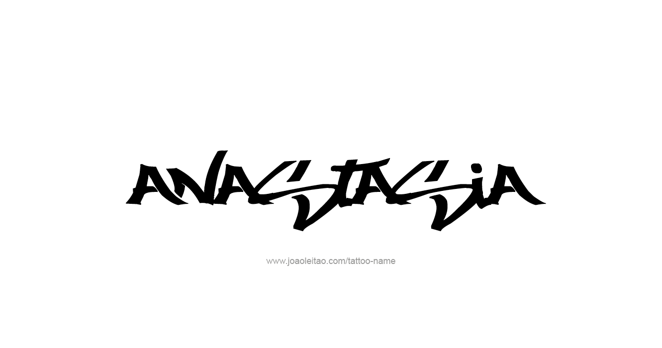 Tattoo Design  Name Anastasia   