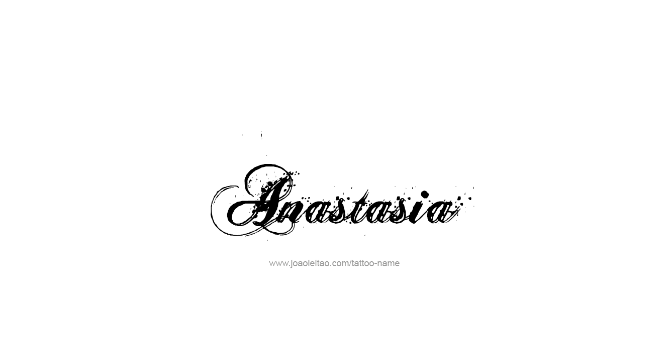 Tattoo Design  Name Anastasia   