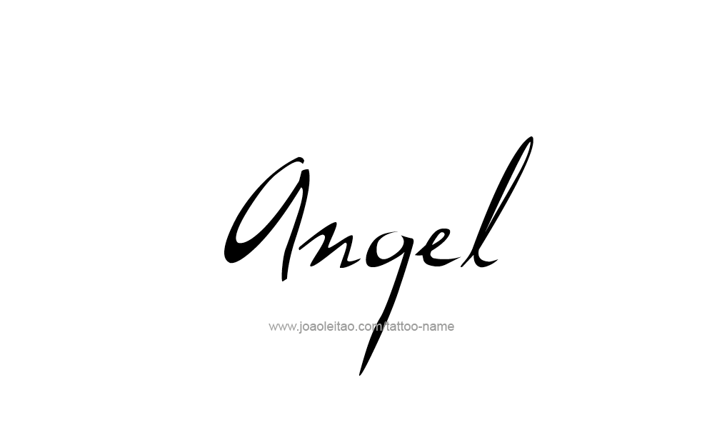 Tattoo Design  Name Angel   