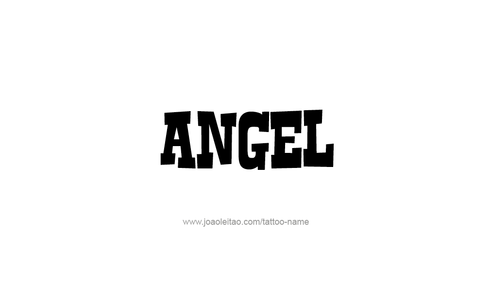 Tattoo Design  Name Angel   