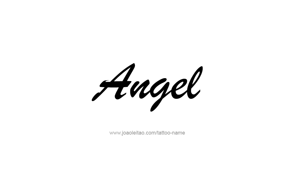 Tattoo Design  Name Angel   