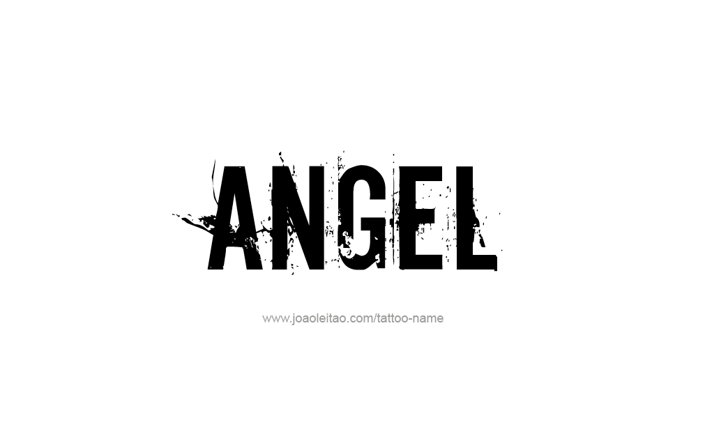 Tattoo Design  Name Angel   