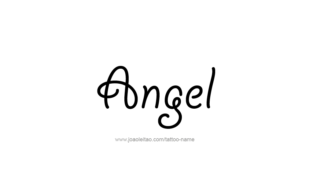 Tattoo Design  Name Angel   