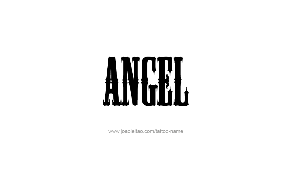 Tattoo Design  Name Angel   