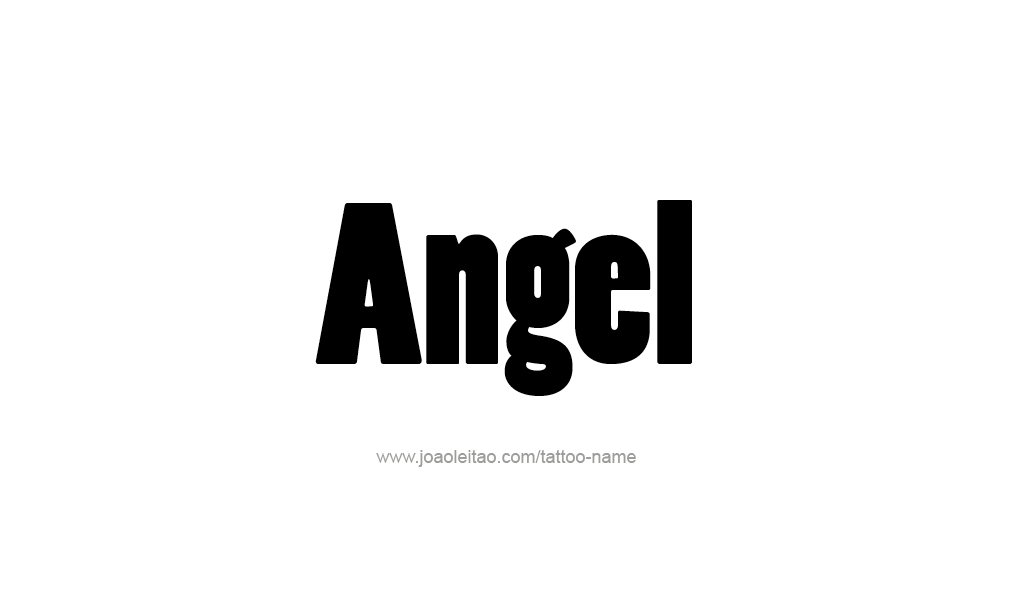 Tattoo Design  Name Angel   