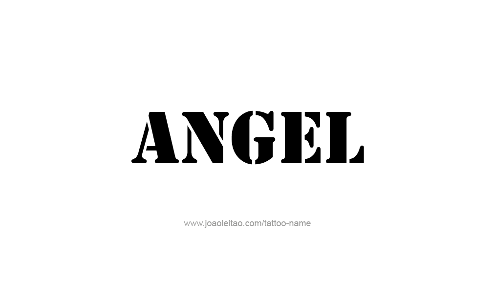 Tattoo Design  Name Angel   