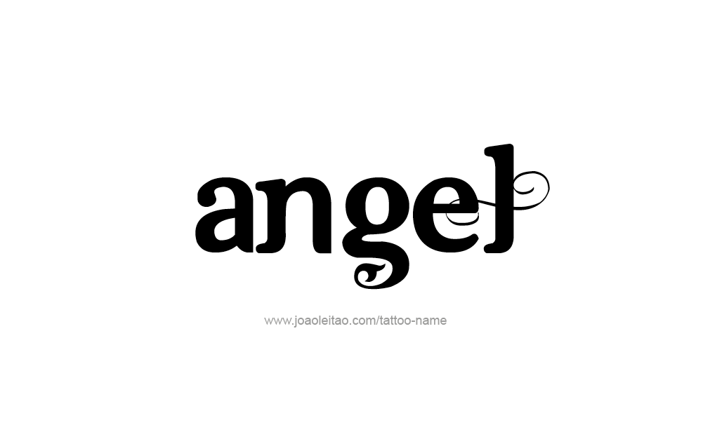 Tattoo Design  Name Angel   