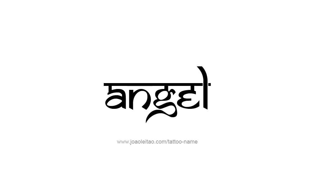 Tattoo Design  Name Angel   