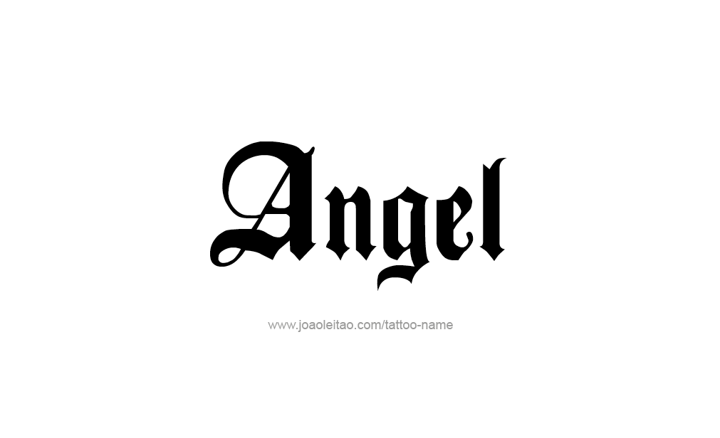 Tattoo Design  Name Angel   