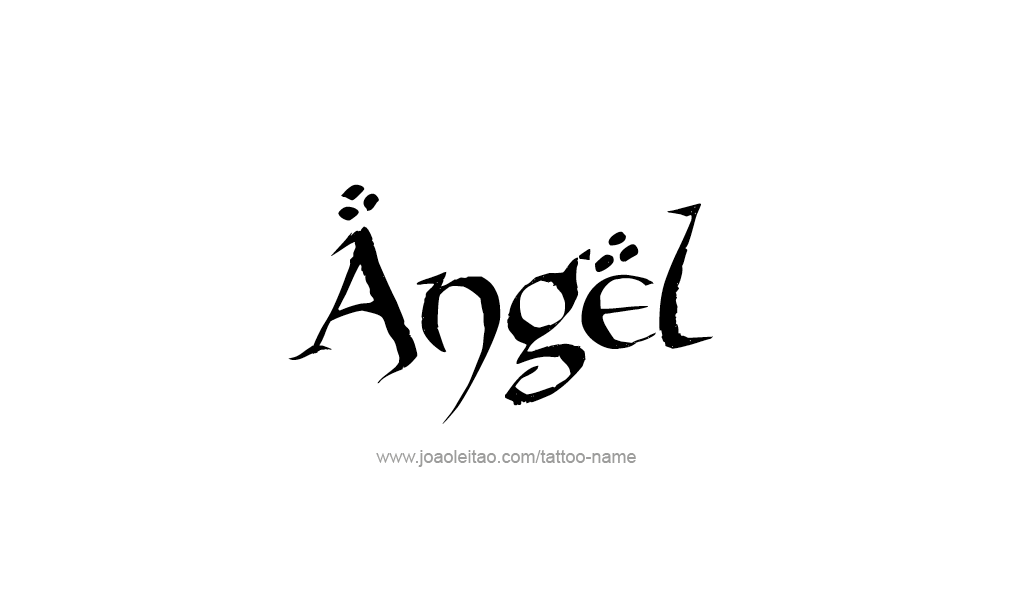 Tattoo Design  Name Angel   