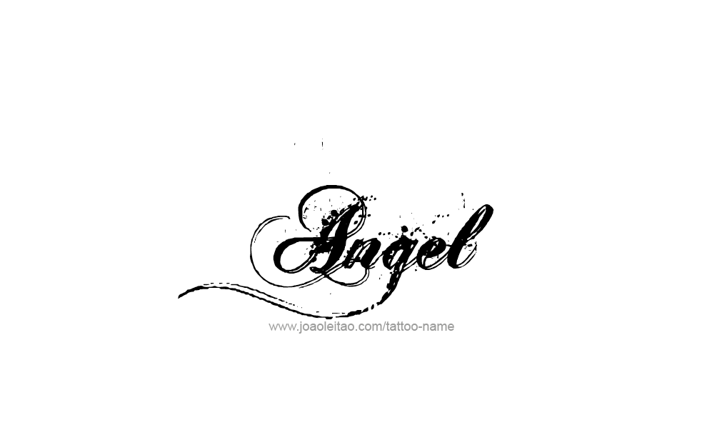 Tattoo Design  Name Angel   