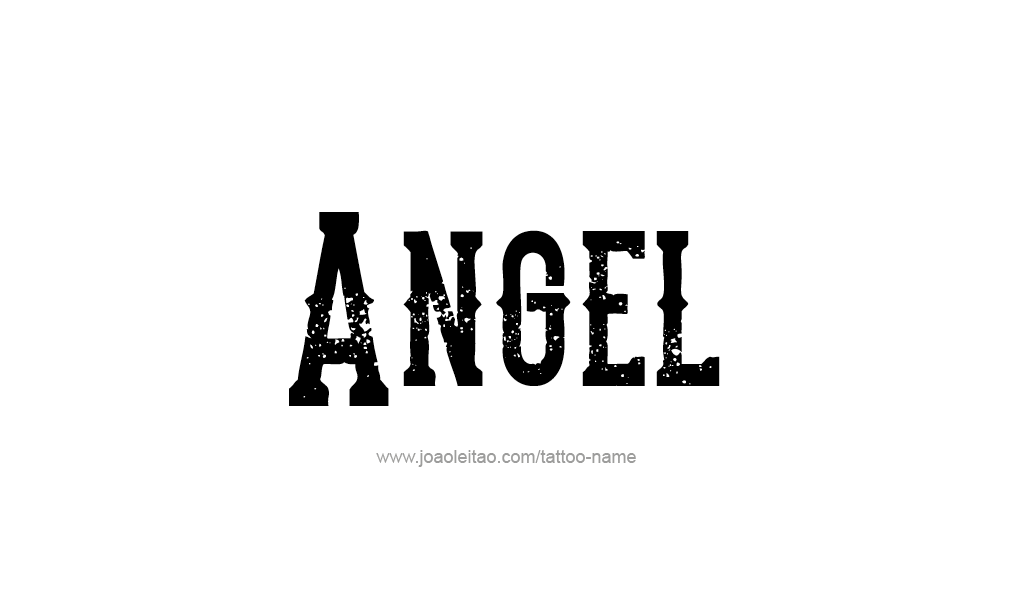 Tattoo Design  Name Angel   