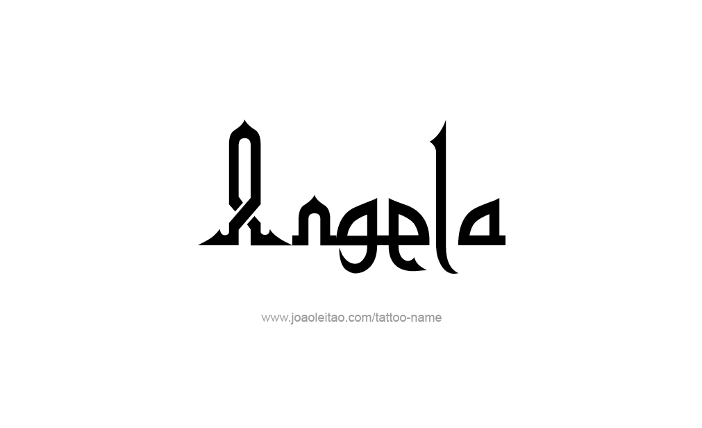 Tattoo Design  Name Angela   