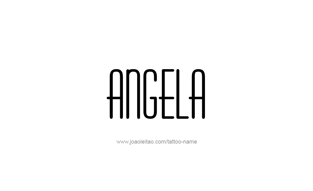 Tattoo Design  Name Angela   