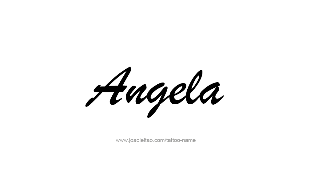 Tattoo Design  Name Angela   