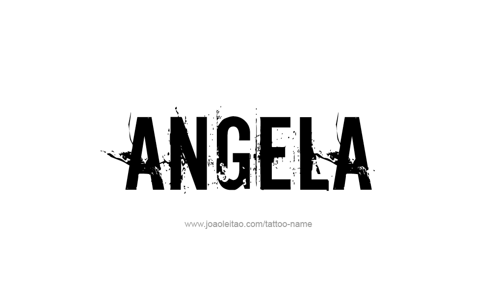 Tattoo Design  Name Angela   