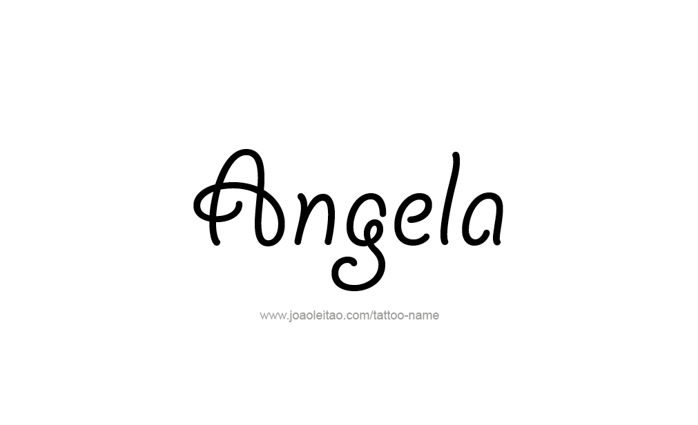 Tattoo Design  Name Angela   