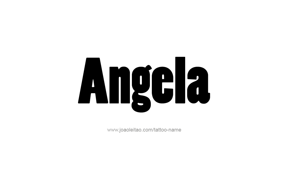 Tattoo Design  Name Angela   