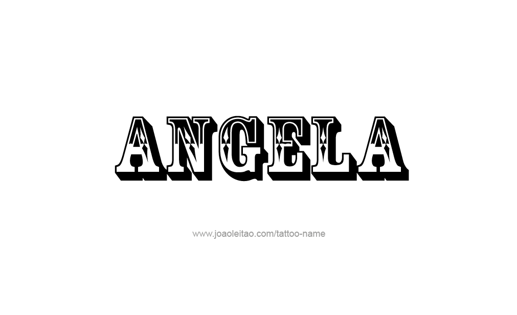 Tattoo Design  Name Angela   