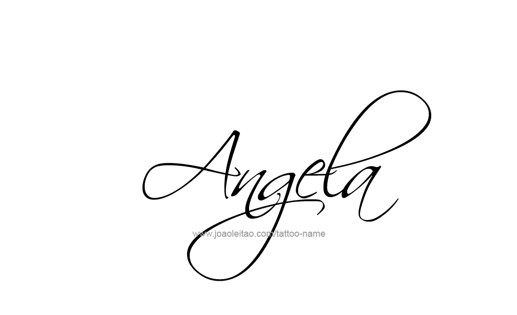 Tattoo Design  Name Angela   