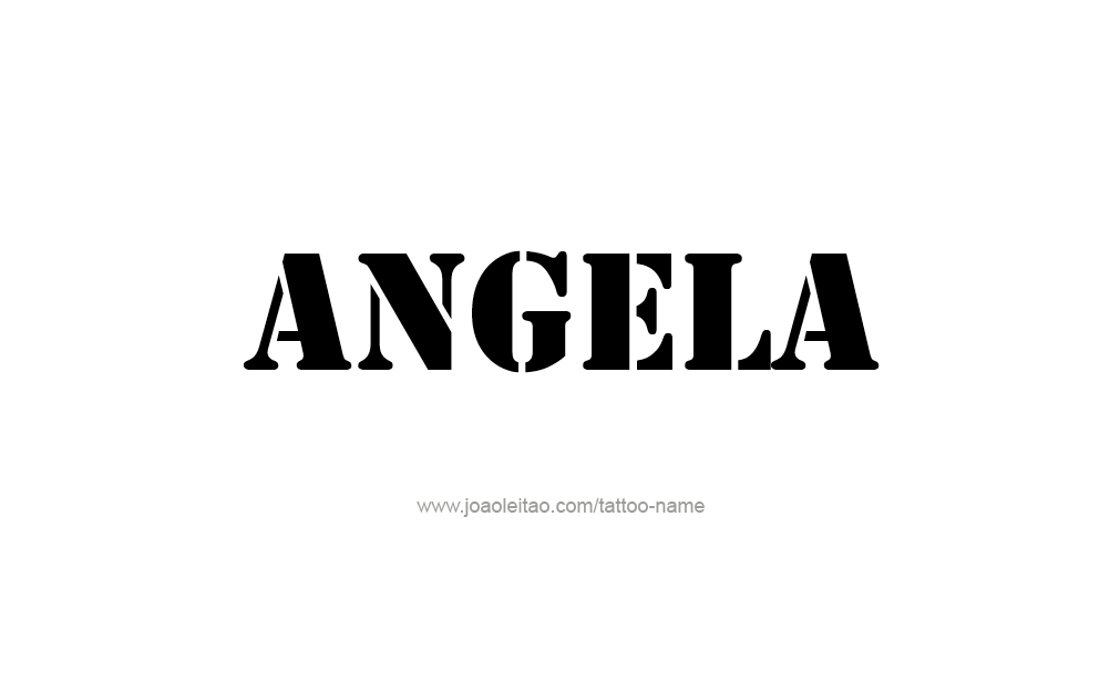 Tattoo Design  Name Angela   