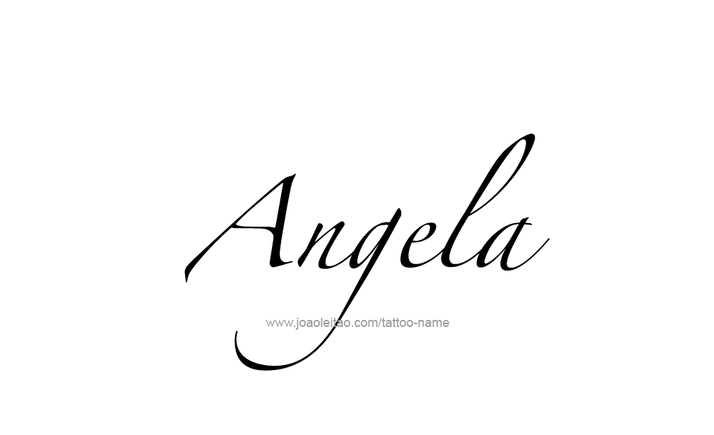 Tattoo Design  Name Angela   