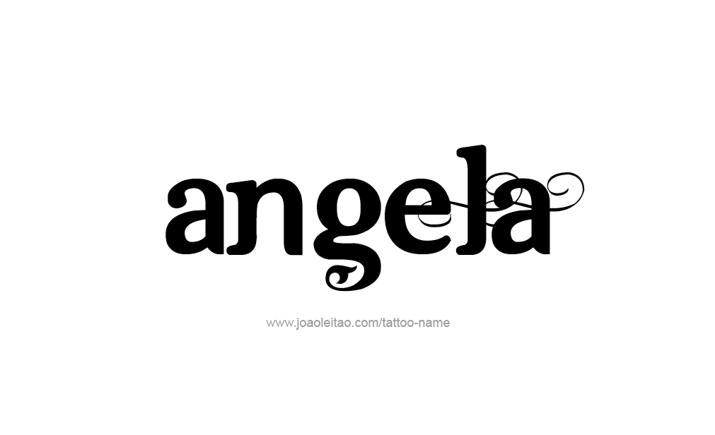 Tattoo Design  Name Angela   