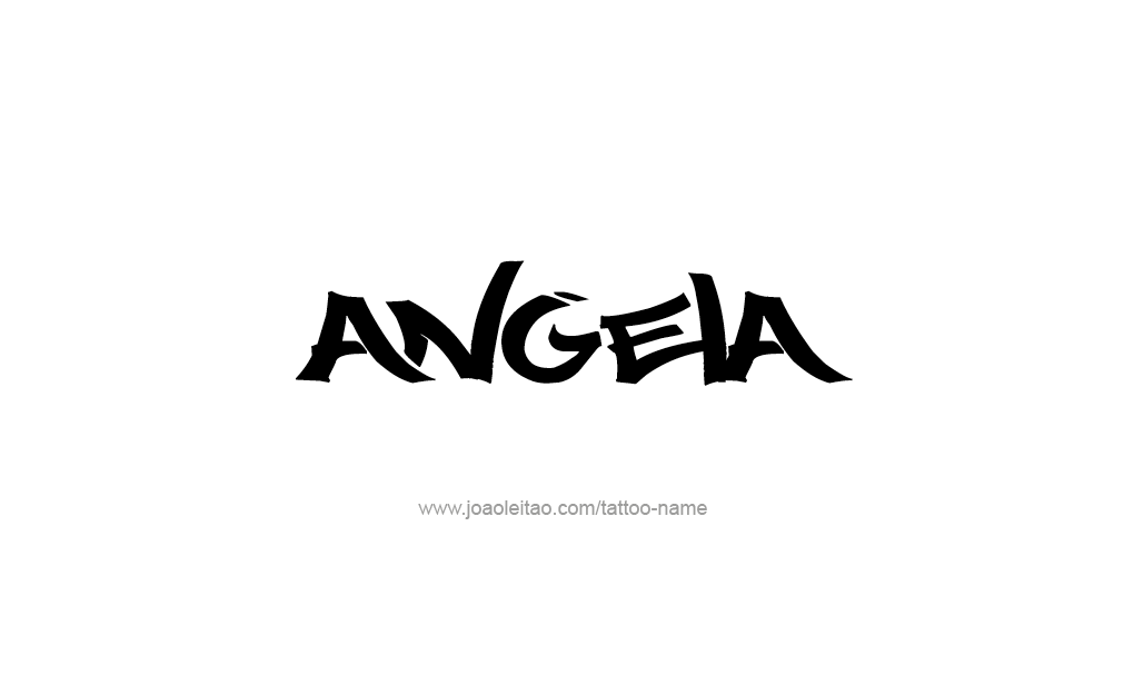 Tattoo Design  Name Angela   