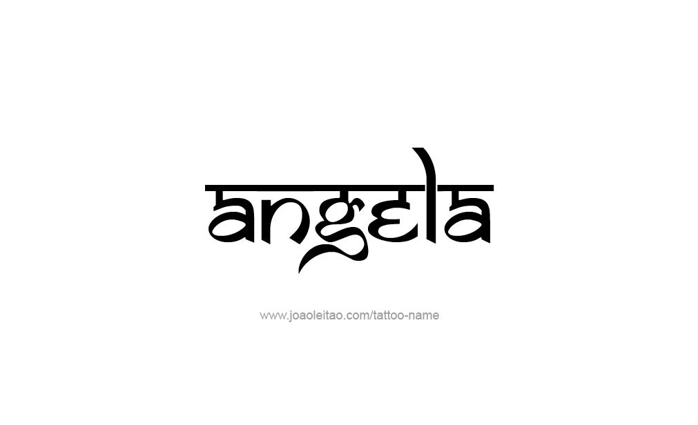 Tattoo Design  Name Angela   